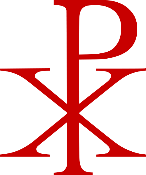 Byzantine Maps & Symbols - Chi Rho (500x600)