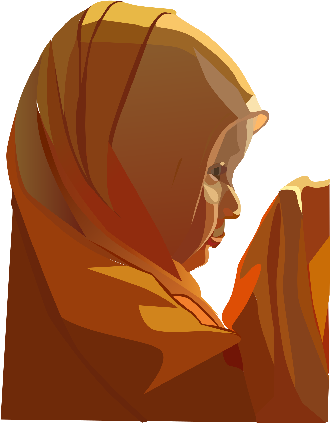 Day Of Judgement Islam Clip Art - Praying Islam Transparent (2400x2400)