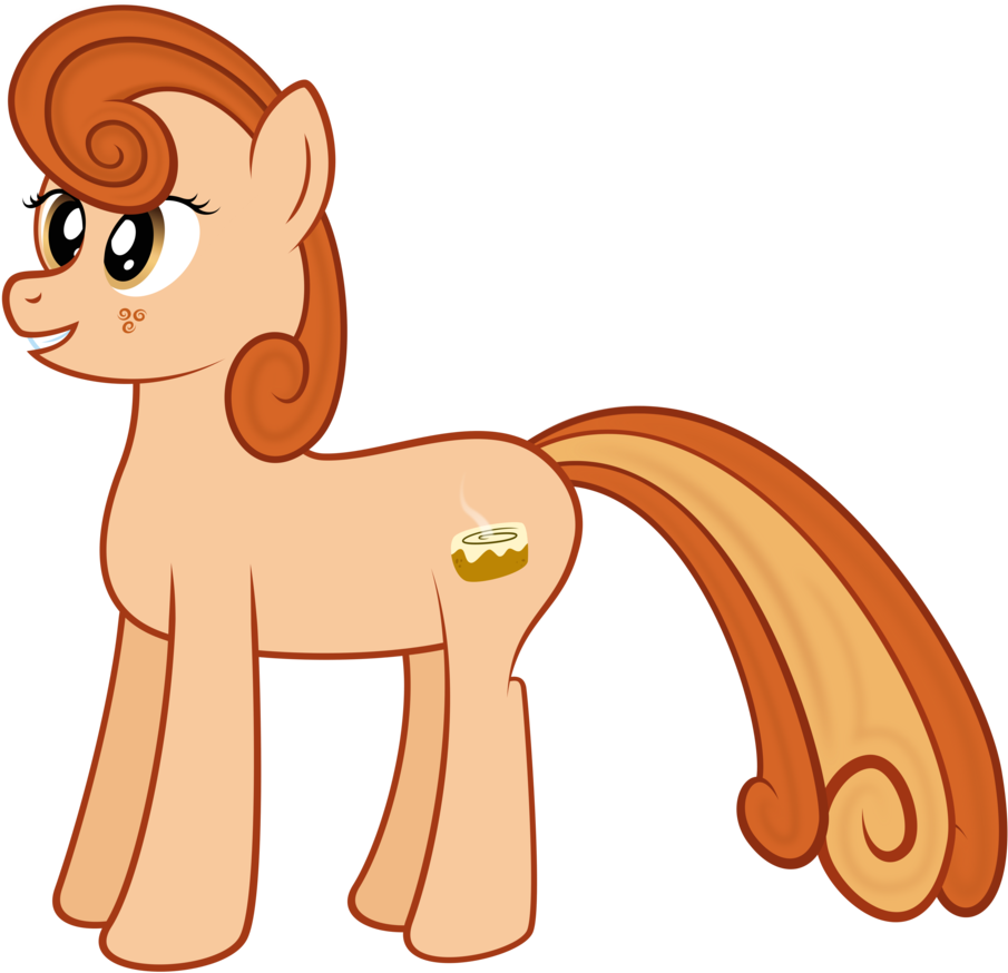 Cinnamon Bun Pony By Gwennie-chan - Cartoon (1024x973)