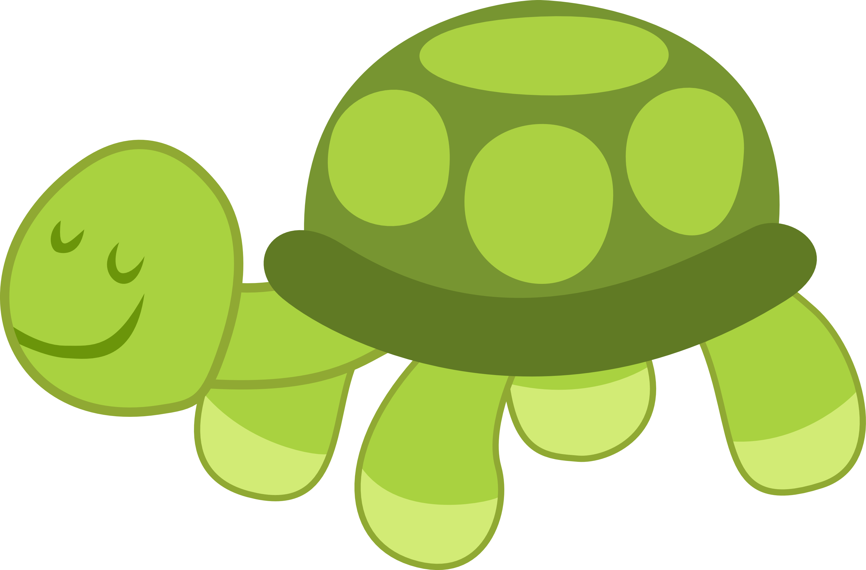 Cartoon Turtle With Big Eyes - Mlp Plushie Vector (3000x1976)