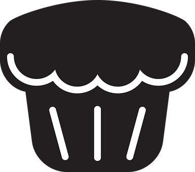 Kitchen Muffin Silhouette Muffin Muffin Mu - Silueta De Un Muffin (385x340)