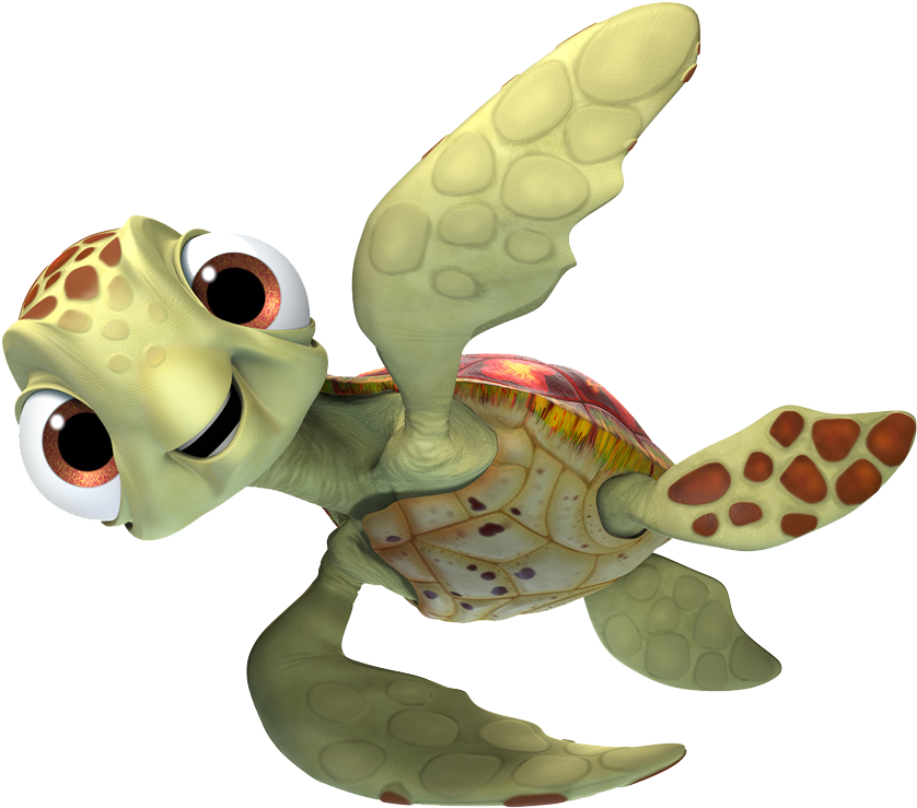 Drawn Sea Turtle Tiny - Turtle From Finding Dory (960x837)