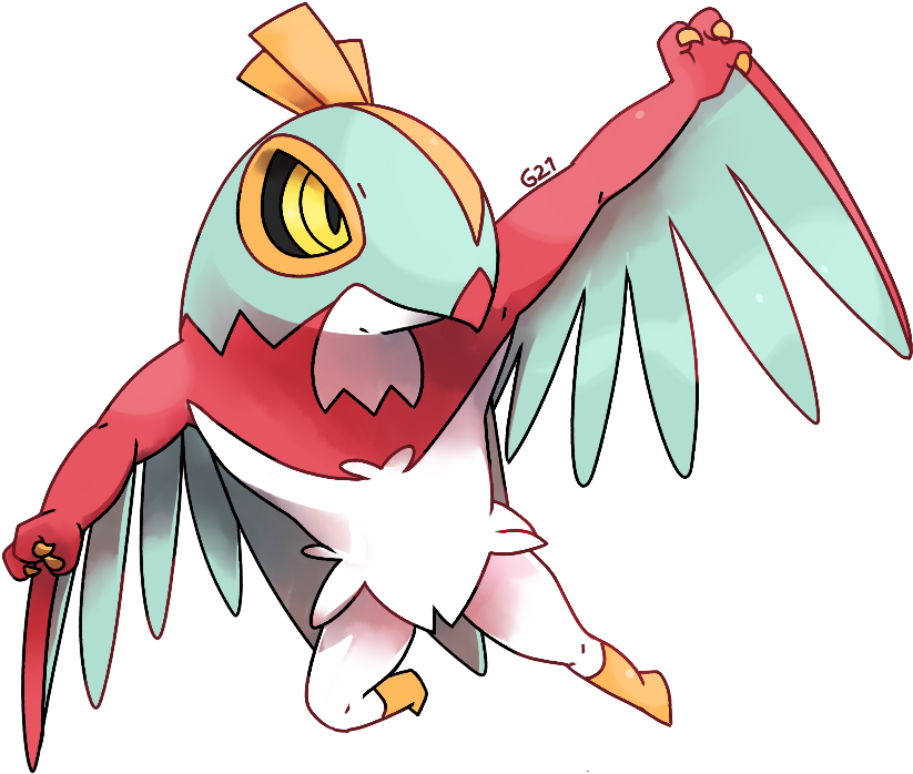 Hawlucha By Pinkgermy - Pokemon Ashes Flying Pokemon (879x747)