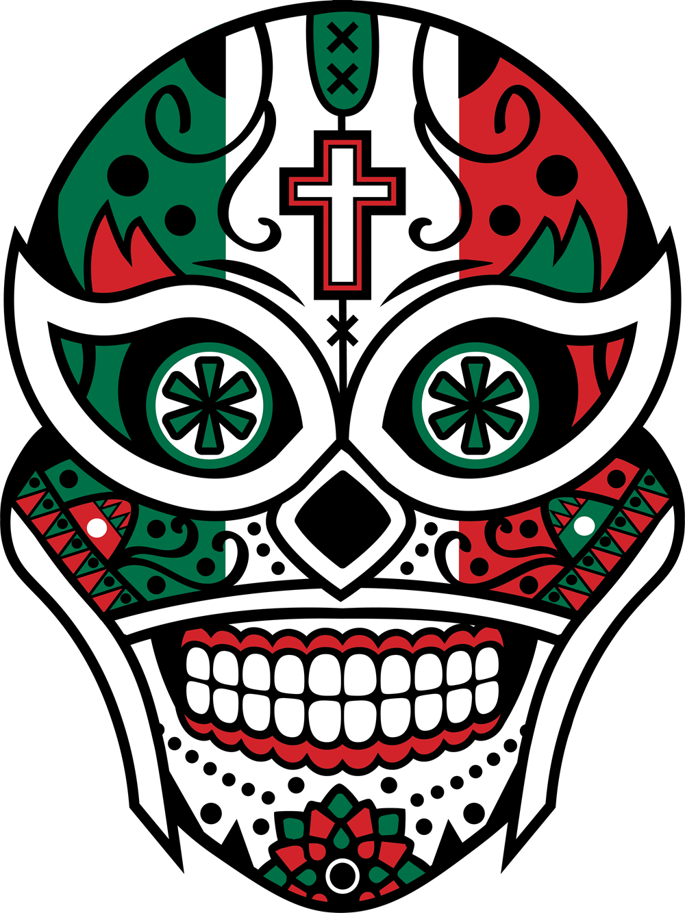 Combining Our Love Of Sugar Skulls And Luche Libre - Combining Our Love Of Sugar Skulls And Luche Libre (1000x1334)