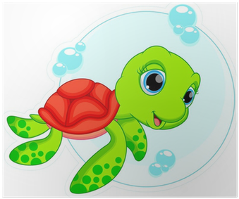 Baby Sea Turtle Cartoon (400x400)