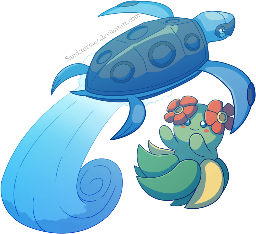 Bellossom And Tirtouga By Sandstormer Bellossom And - Bellossom (1300x1050)