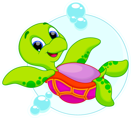 Zwemschool Kablau Heeft Een Eigen Mascotte, Wij Stellen - Imagenes De Tortugas Marinas Animadas (433x391)