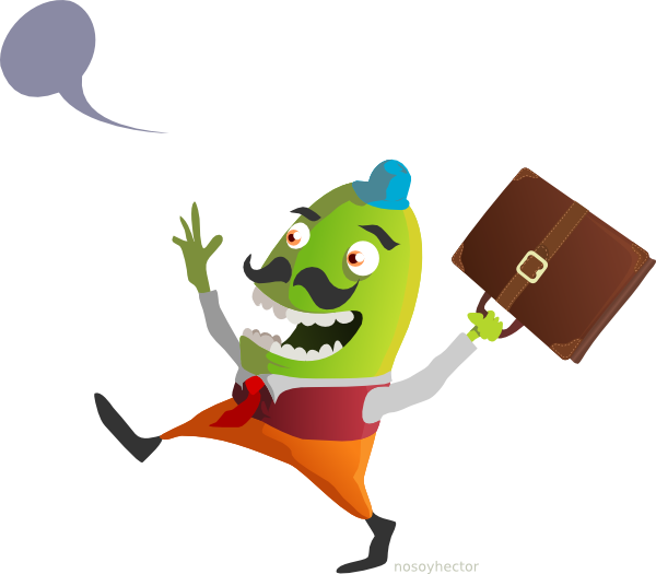 Funny Man Carrying Briefcase Clip Art At Clker - Stock.xchng (600x525)