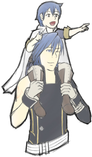 Awakening ~ Little Prince ~ By Yukishina - Fire Emblem Chrom And Morgan (386x657)