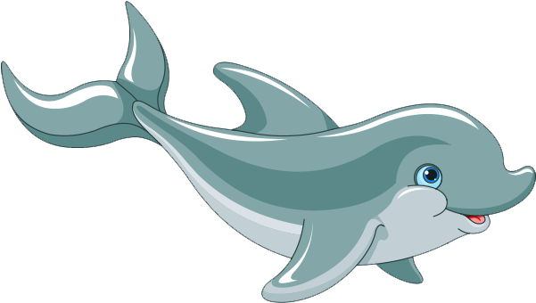 Cartoon Dolphin Png Hd Transparent Cartoon Dolphin - Dolphin Cartoon Png (600x350)