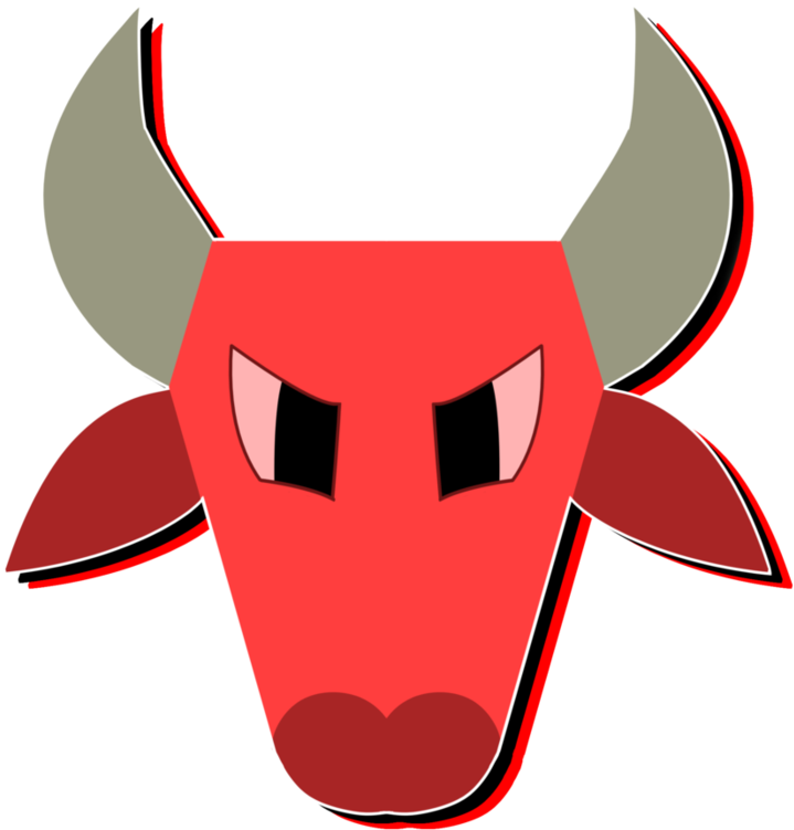 Angry Bull Logo [commission] By Kimpes - Cartoon (894x894)