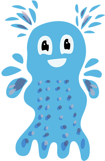 Click And Drag To Re-position The Image, If Desired - Undiscovered Blue Cute Sea Creature Tote Bag, Adult (452x700)