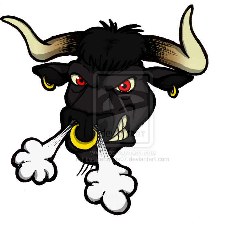 Angry Bull Clip Art Related Keywords & Suggestions - Graffiti (800x738)