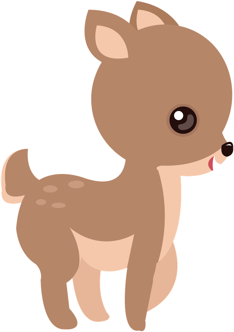 Branca De Neve Cute Veado Animal 01 - Baby Deer Clip Art (900x1117)