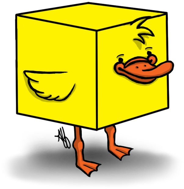 Square Duck By Afflejack - Square Duck (857x857)