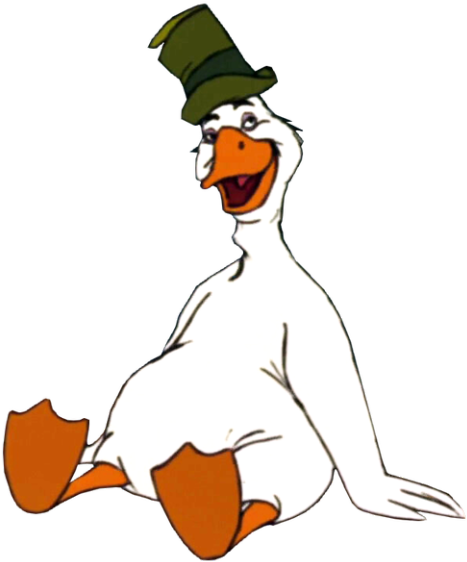 Cartoon Goose Clip Art - Uncle Waldo (500x577)