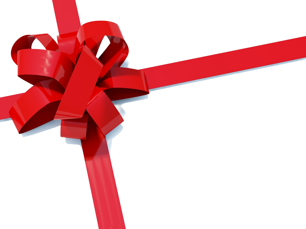 Christmas Ribbon Paper Gift Clip Art - Christmas Golf Lesson Vouchers (1000x750)