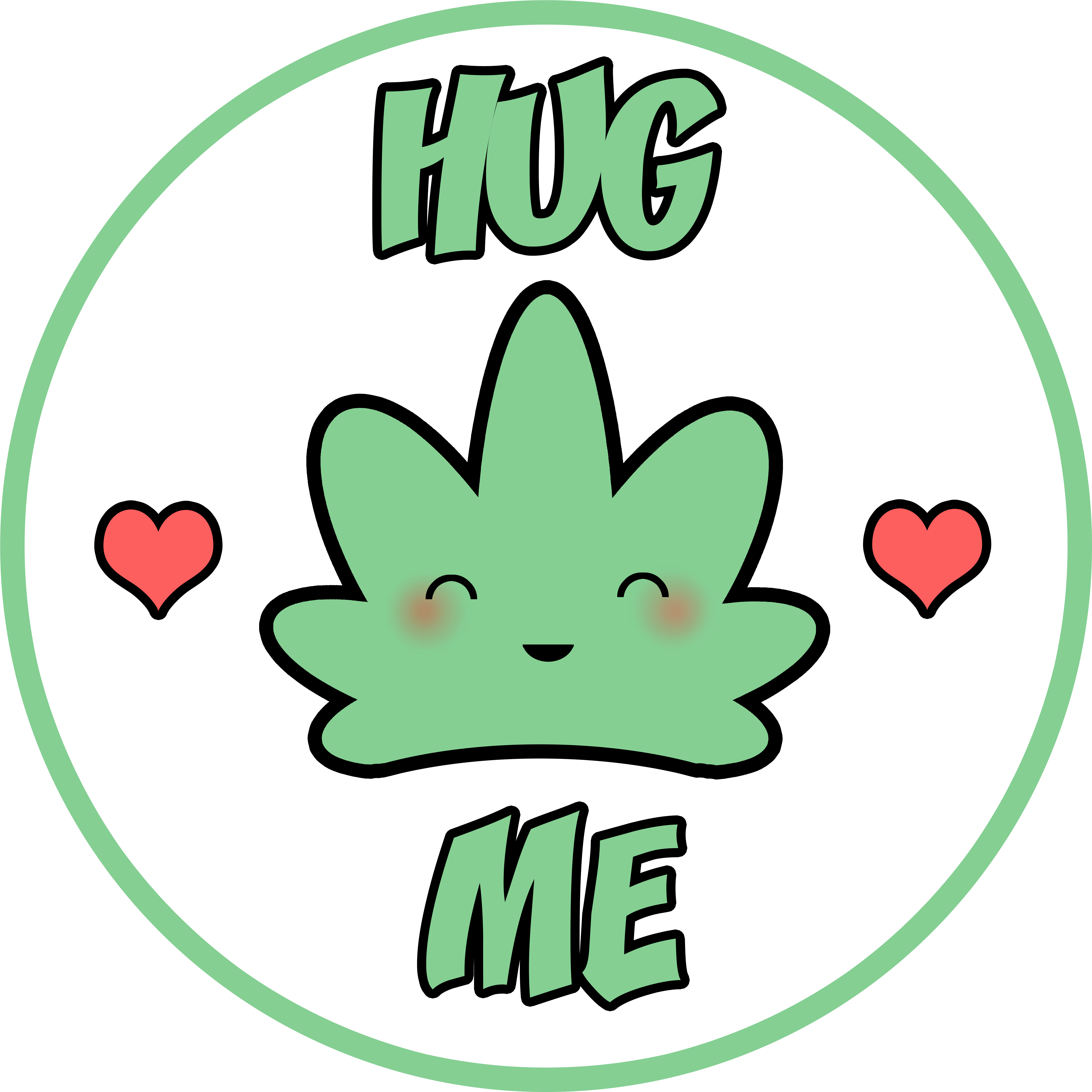 Cute Kawaii Weed Leaf - Cute Kawaii Weed Leaf (6712x7032)