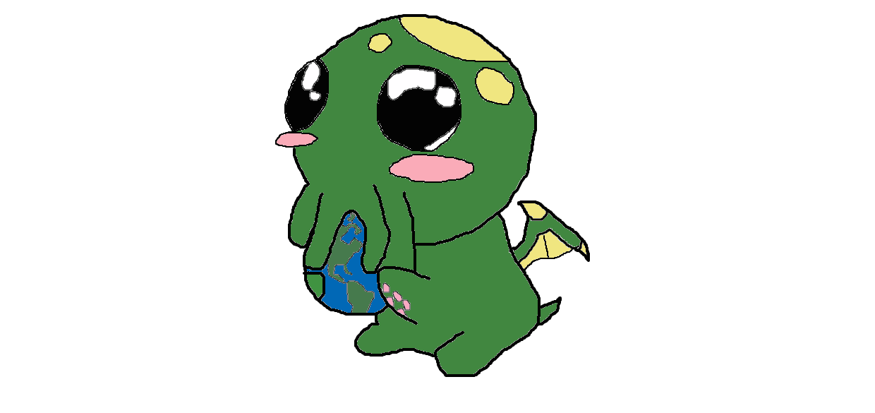 Kawaii Cthulhu By Leenatheturtle - Cthulhu (1240x585)
