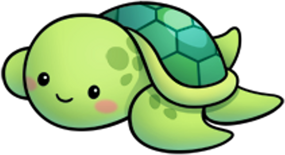Cute Cartoon Turtle (1024x1024)