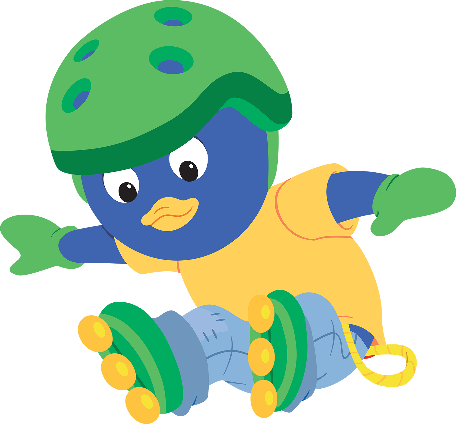 The Backyardigans Sport-tacular Pablo On Rollerblades - The Backyardigans (1573x1464)