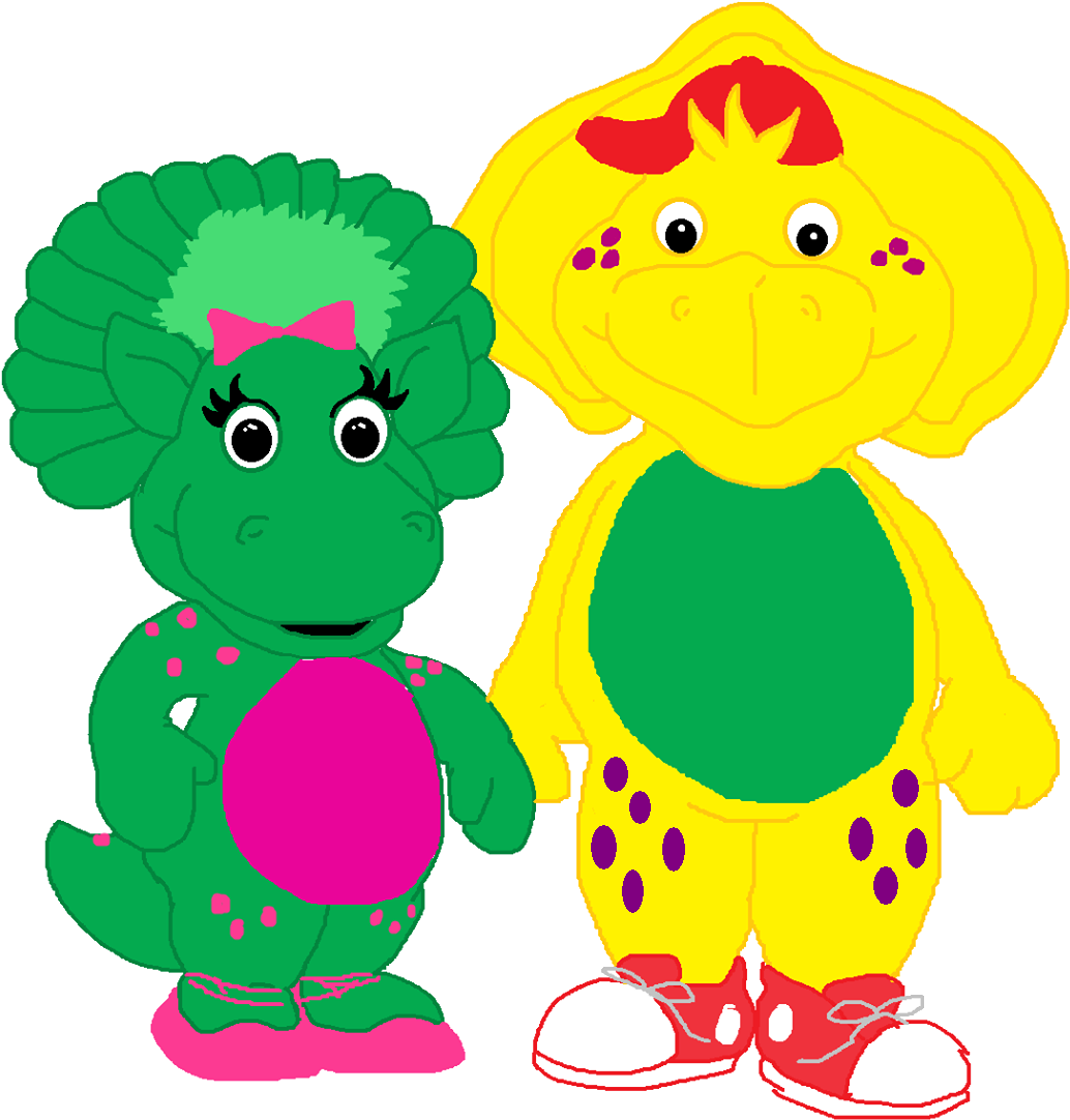 Barney's Pals Baby Bop & Bj - Cartoon (1150x1171)