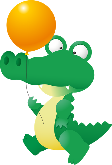 Um Jacaré Bonitinho - Alligator 1st Birthday Rectangle Magnet (393x576)