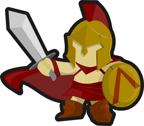 Free Spartan Soldier Clip Art - Spartan Soldier Clip Art (567x496)
