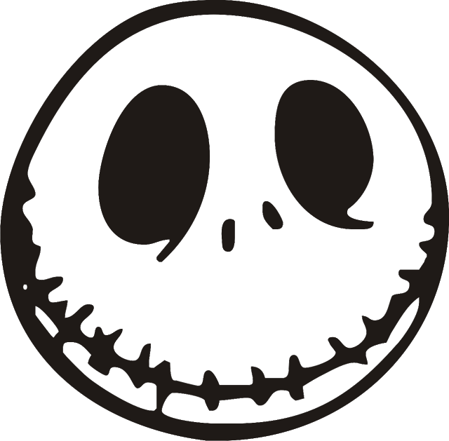 Jack Skellington The Nightmare Before Christmas - Jack Skellington Face Clipart (640x629)