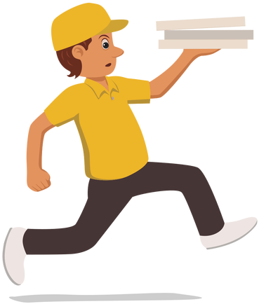 Delivery Man Clipart Png - Transparent Cartoon Delivering (512x512)