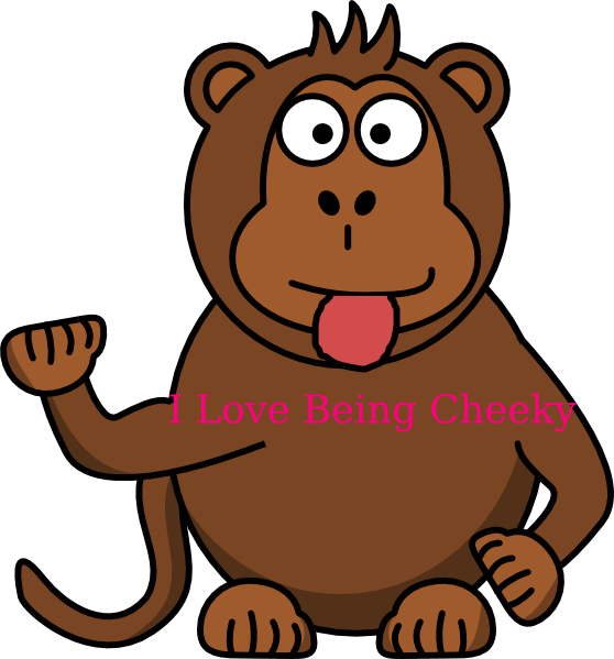 I Love Being Cheeky Clip Art At Clker - Jokes For Kids: Volume 1, Over 400 Clean Jokes: The (558x599)