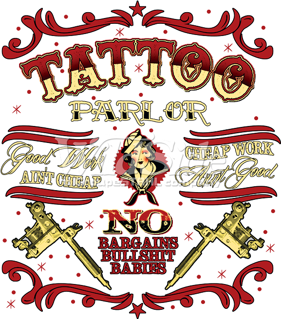 Good Work Ain't Cheap - Tattoo Parlor T-shirt Body Art Good Work Bargains Bullsht (675x675)