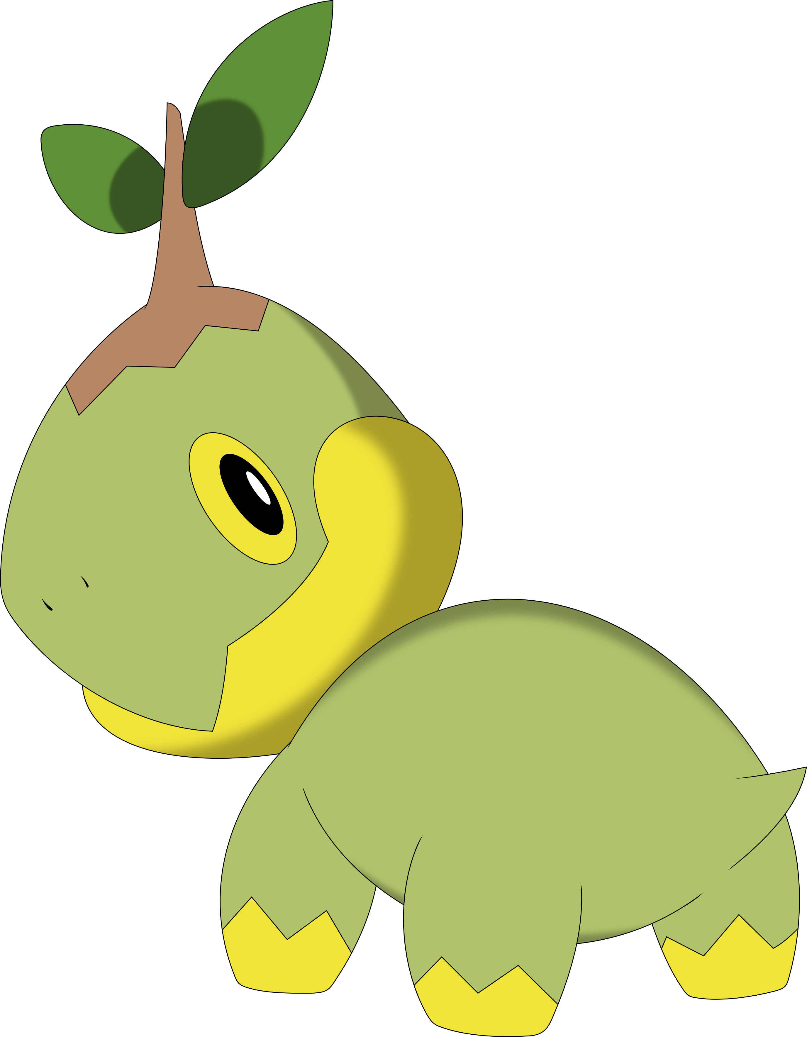 Naked Turtwig By Porygon2z Naked Turtwig By Porygon2z - Pokemon Diamond And Pearl (2752x3536)