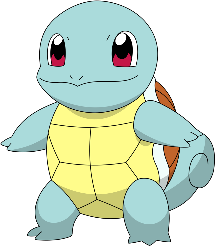 Squirtle With A Default Happy Face By Kol98 - Turtle Pokemon (1024x1024)