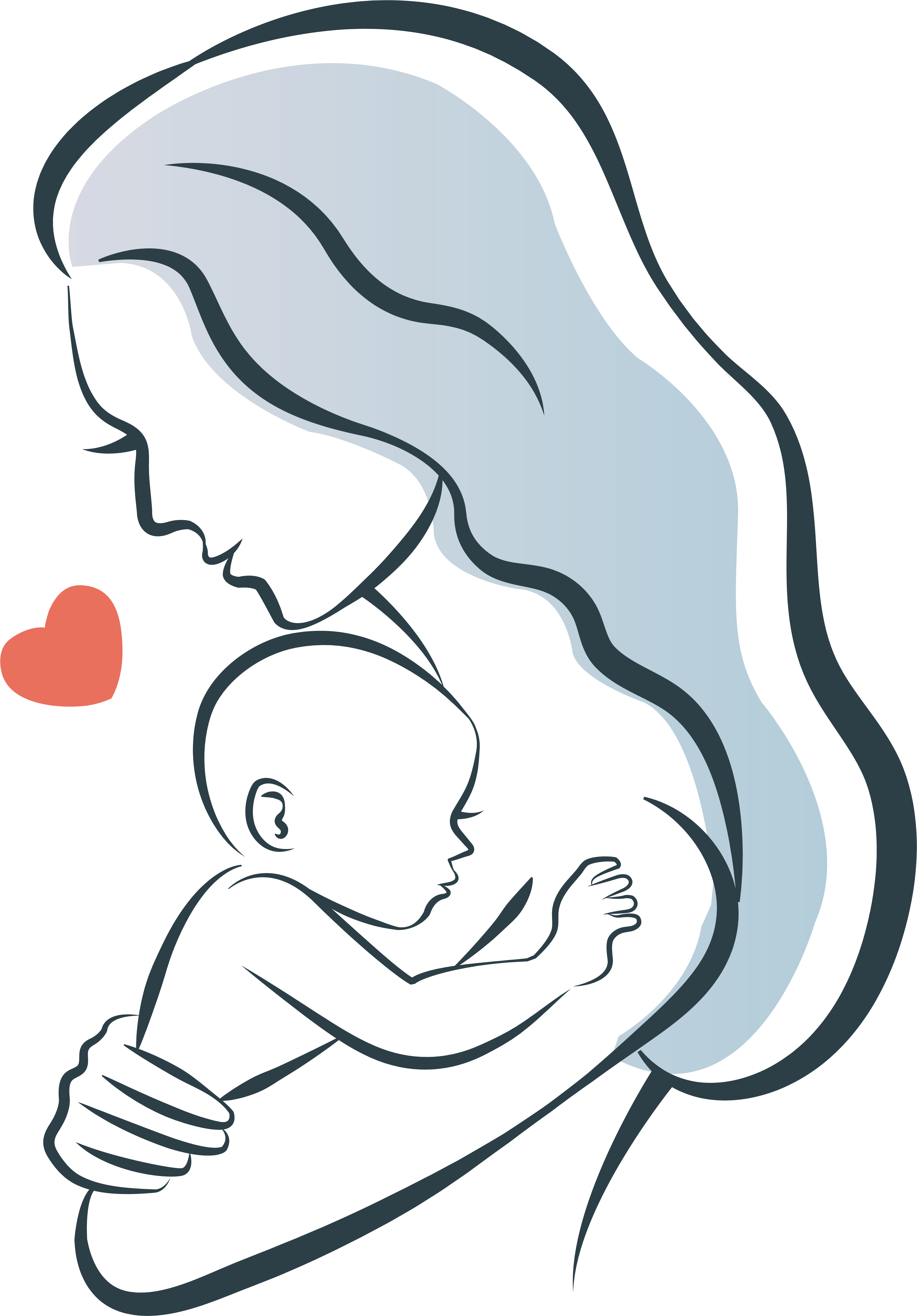 Mother Child Infant Illustration - Mother Child Infant Illustration (7813x6250)