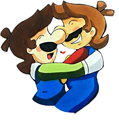 Brotherly Love By Poke-dream - Mario And Luigi Brotherly Love (400x433)