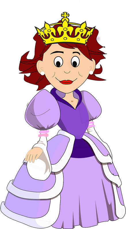 Queen Clipart Cartoon - Queen Png (460x808)