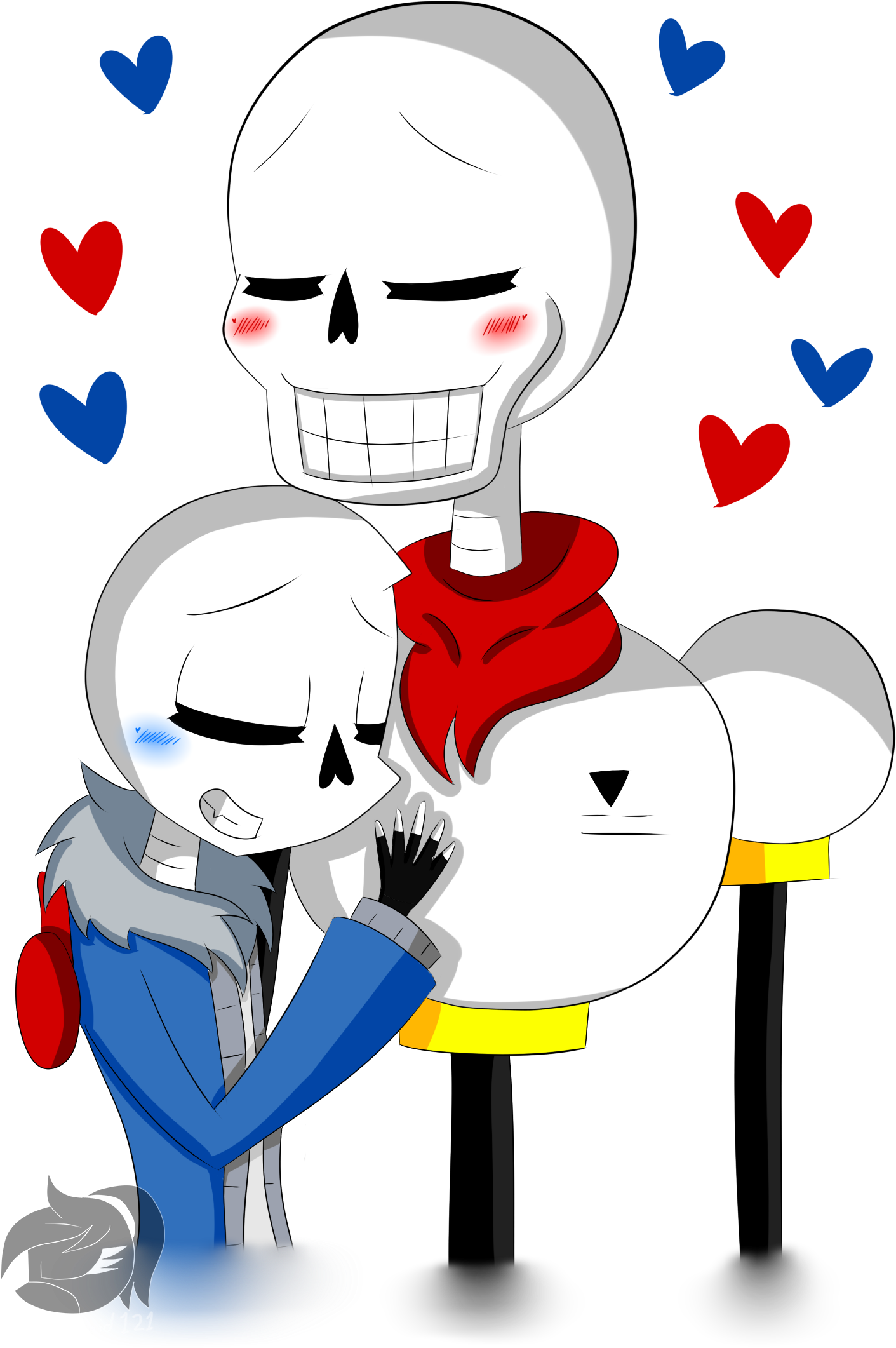 Sans X Papyrus - Papyrus (1456x2317)