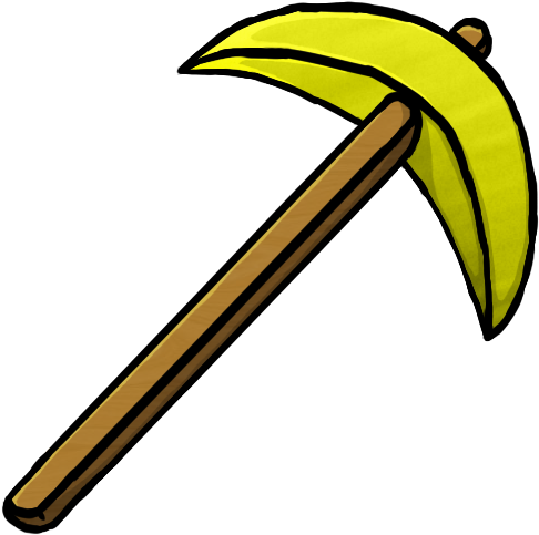 Format - Png - Minecraft Gold Pickaxe Png (512x512)