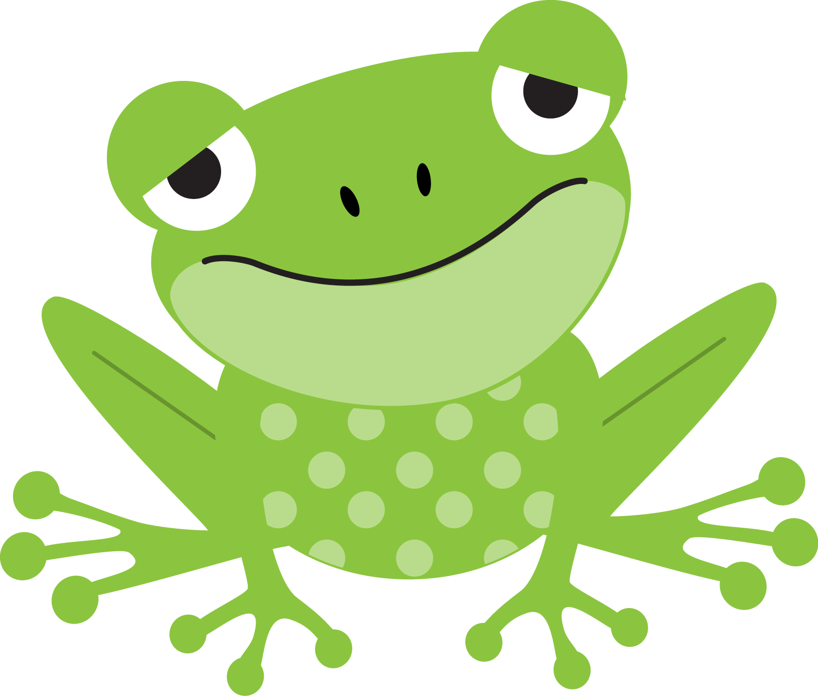 Shop Green And Pink Tree Frog Stickers Created By Baby - Frog Clipart Gif Png (1628x1385)