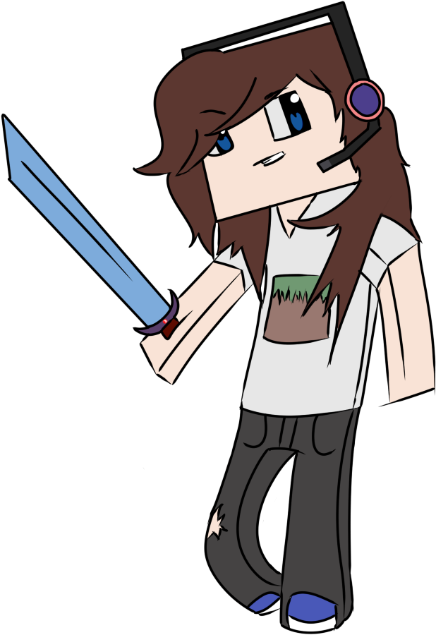 Hnwashere Minecraft Avatar - Skin Cartoon Minecraft Girl (712x949)