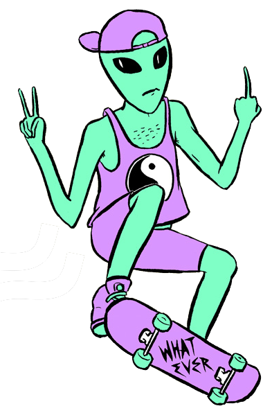 ← City Of Brotherly Love - Alien Stickers (415x604)
