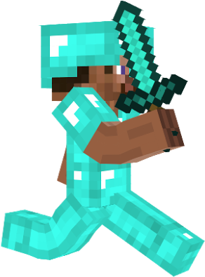 Minecraft Clipart Steve Running - Minecraft Steve Running Png (305x400)