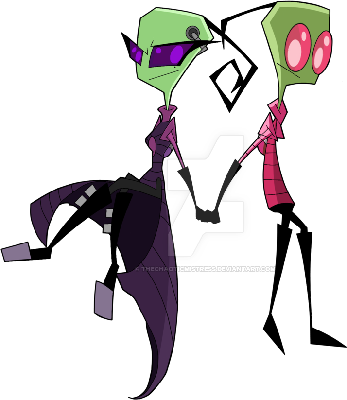 Zim And Tak Love - Invader Zim Older Zim (900x896)