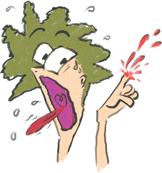 Finger Cut Messages Sticker-6 - Finger Cut Messages Sticker-6 (561x600)