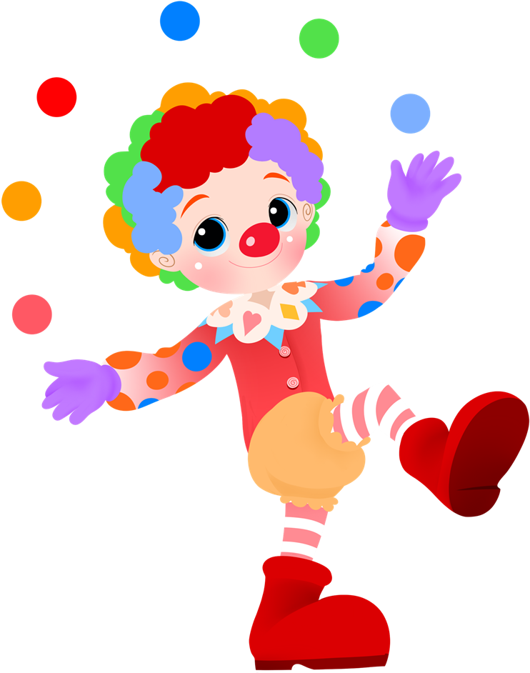 Cute Clown Clipart - Cute Clown (800x993)
