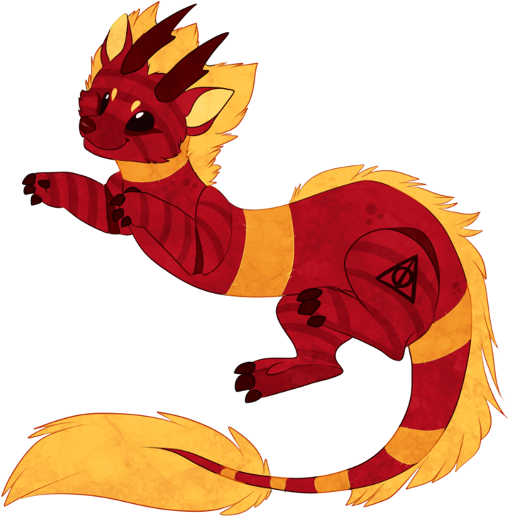 Gryffindor Sockdragon By Maonii - Cartoon (1024x768)