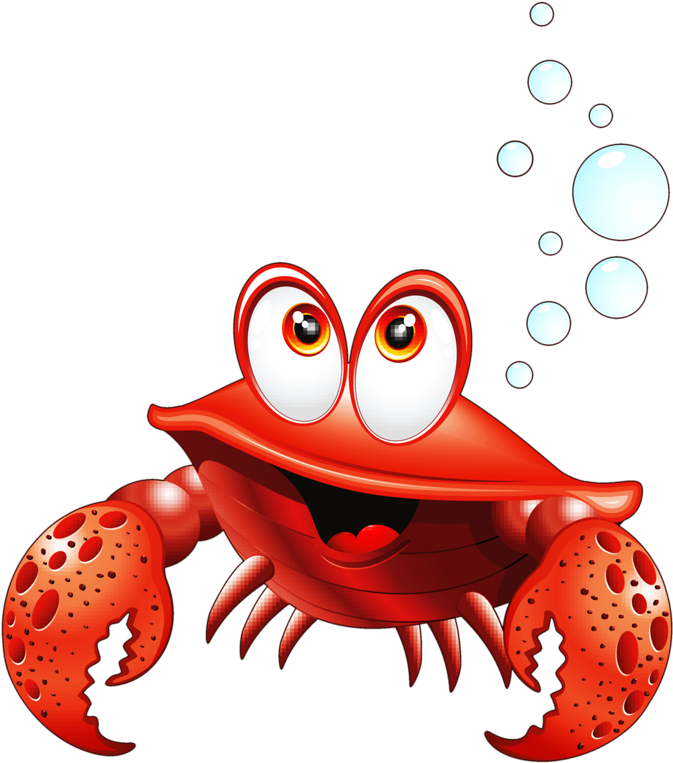 Crab Cartoon Pictures Free Cute Hermit Crab Clipart - Under The Sea Clipart .png (768x800)