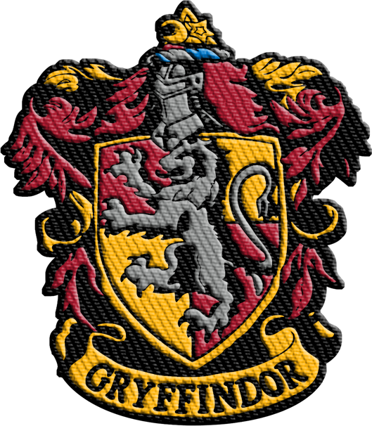 Harry Potter Gryffindor Iron-on Patch - Gryffindor Iron On Patch (529x606)