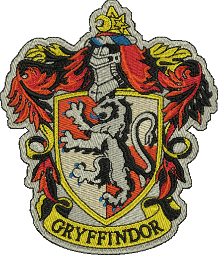 Gryffindor Harry Potter Embroidery Designs Instant - Harry Potter Gryffindor Crest (439x515)